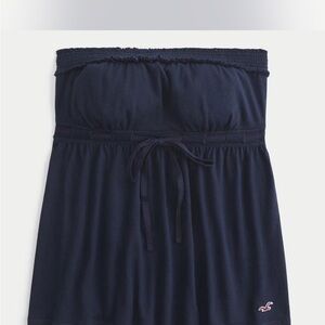 Hollister Dark Blue Strapless Dress